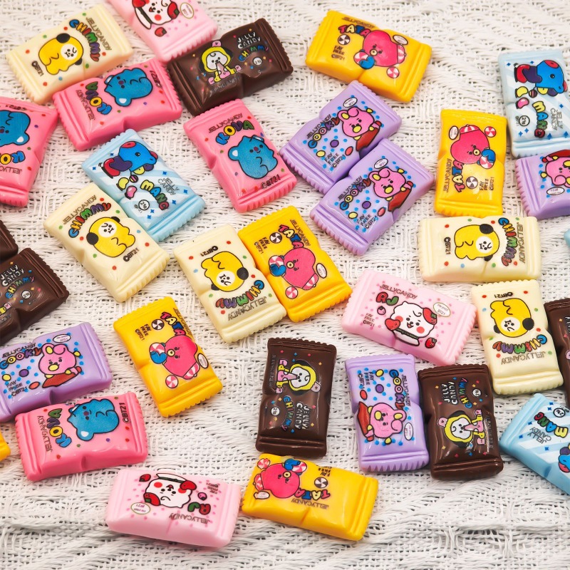 Resin Art Engagement - BT21 Mini Süt Şekeri Reçine Takılar