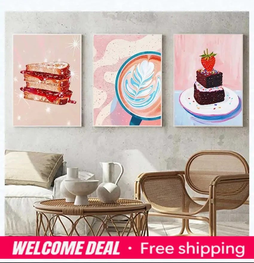 Resin Art Wall Decor - 2026 çerçevesiz Sıcak Kakao Kahve Moda