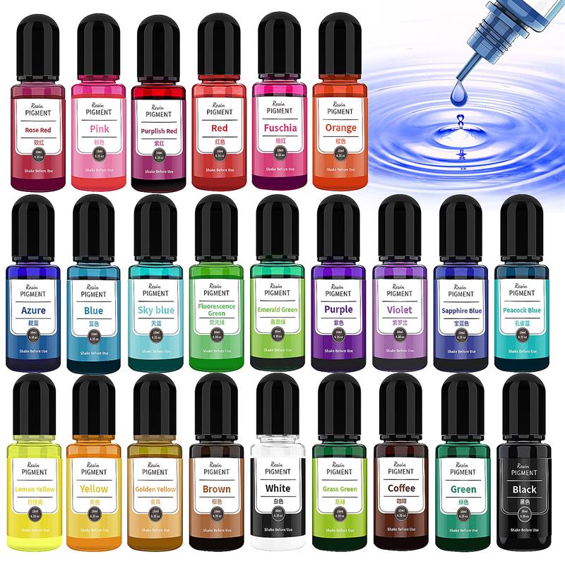 Resin Art Alcohol Ink - 24 renk sanat mürekkep alkol reçine
