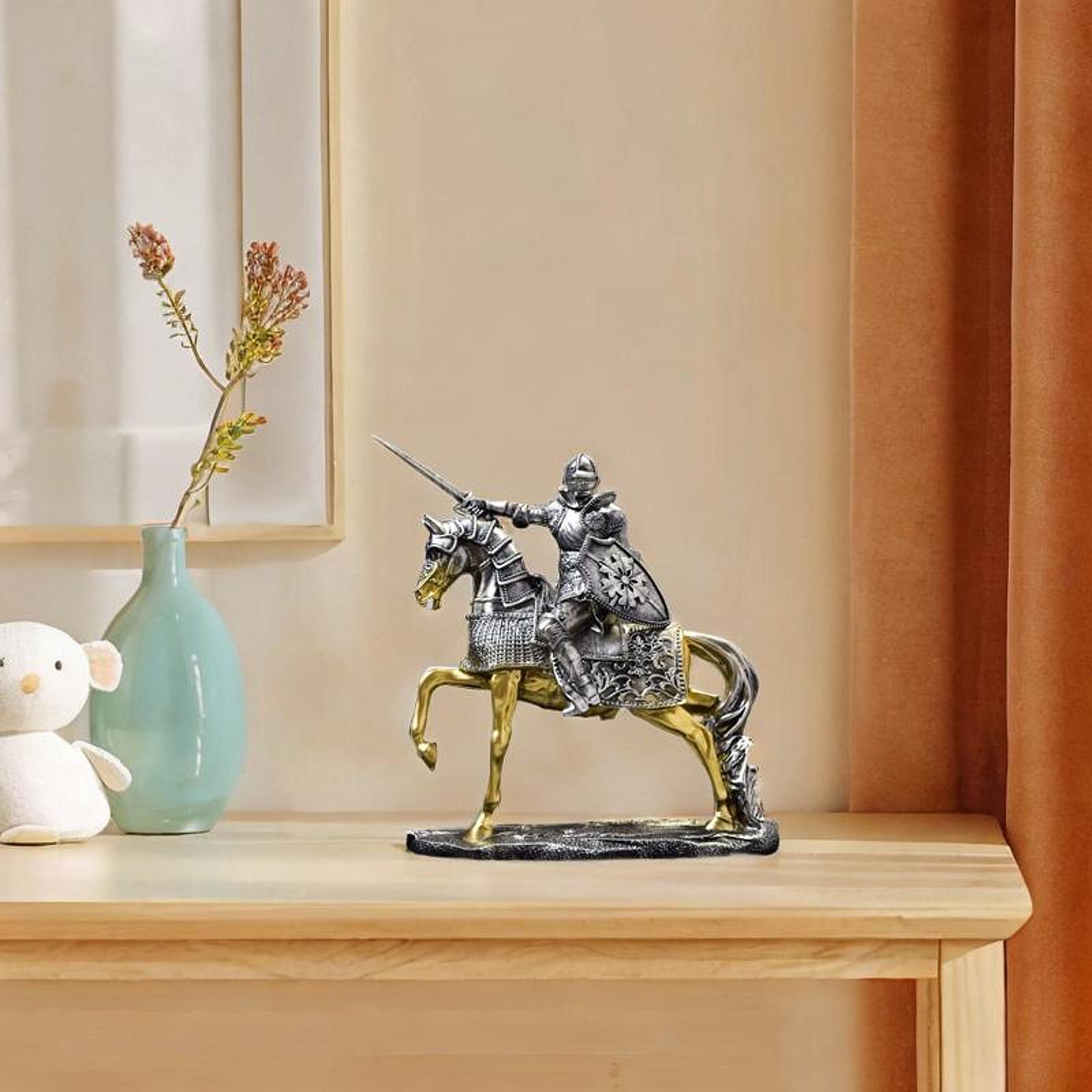 Şövalye At Heykeli Retro Vinta - Resin Art Table Top incelemesi ve fiyatı