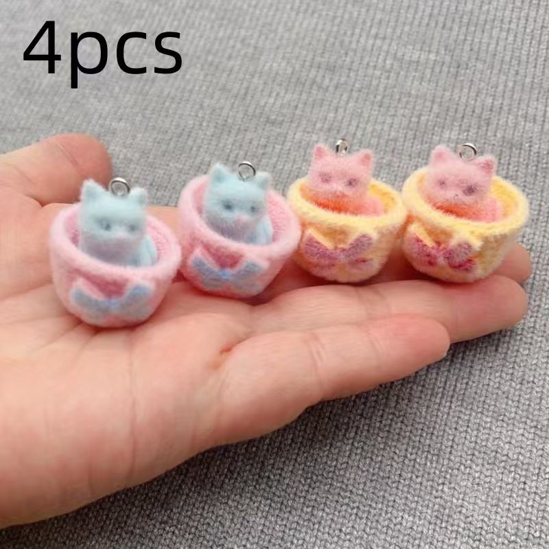 4 adet 3D peluş reçine kedi ko - Resin Art Engagement incelemesi ve fiyatı