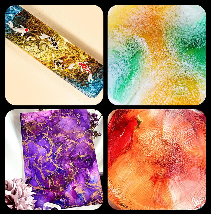1 takım Sanat Mürekkep Alkol E - Resin Art Alcohol Ink incelemesi ve fiyatı