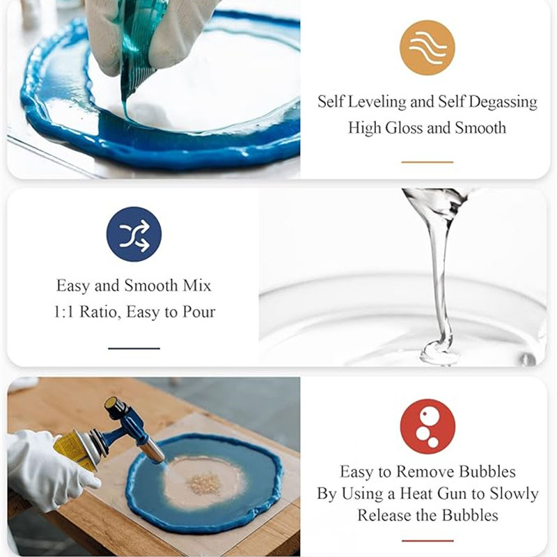 Kristal Berraklığında Epoksi R - Resin Art Table Top incelemesi ve fiyatı