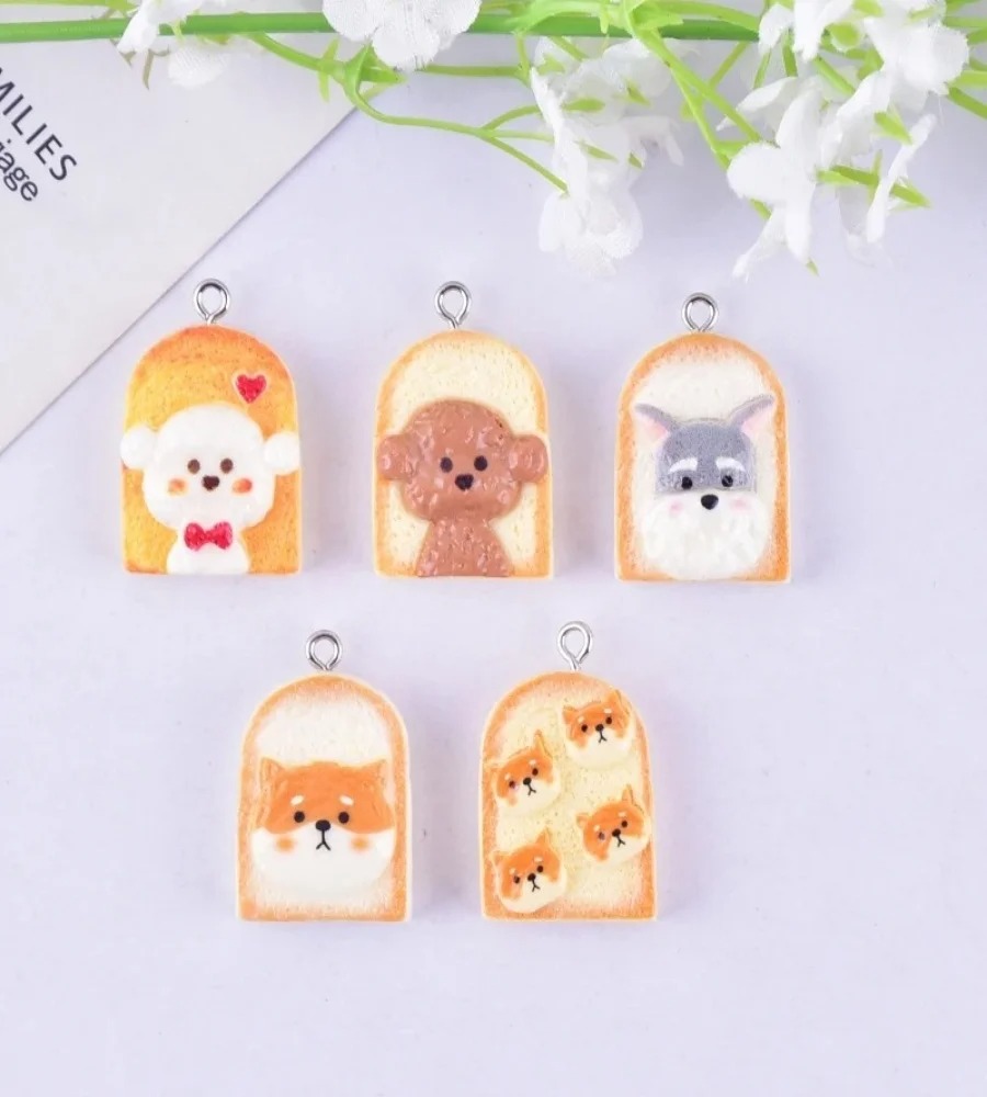 10 adet sevimli tost köpek reç - Resin Art Earrings incelemesi ve fiyatı