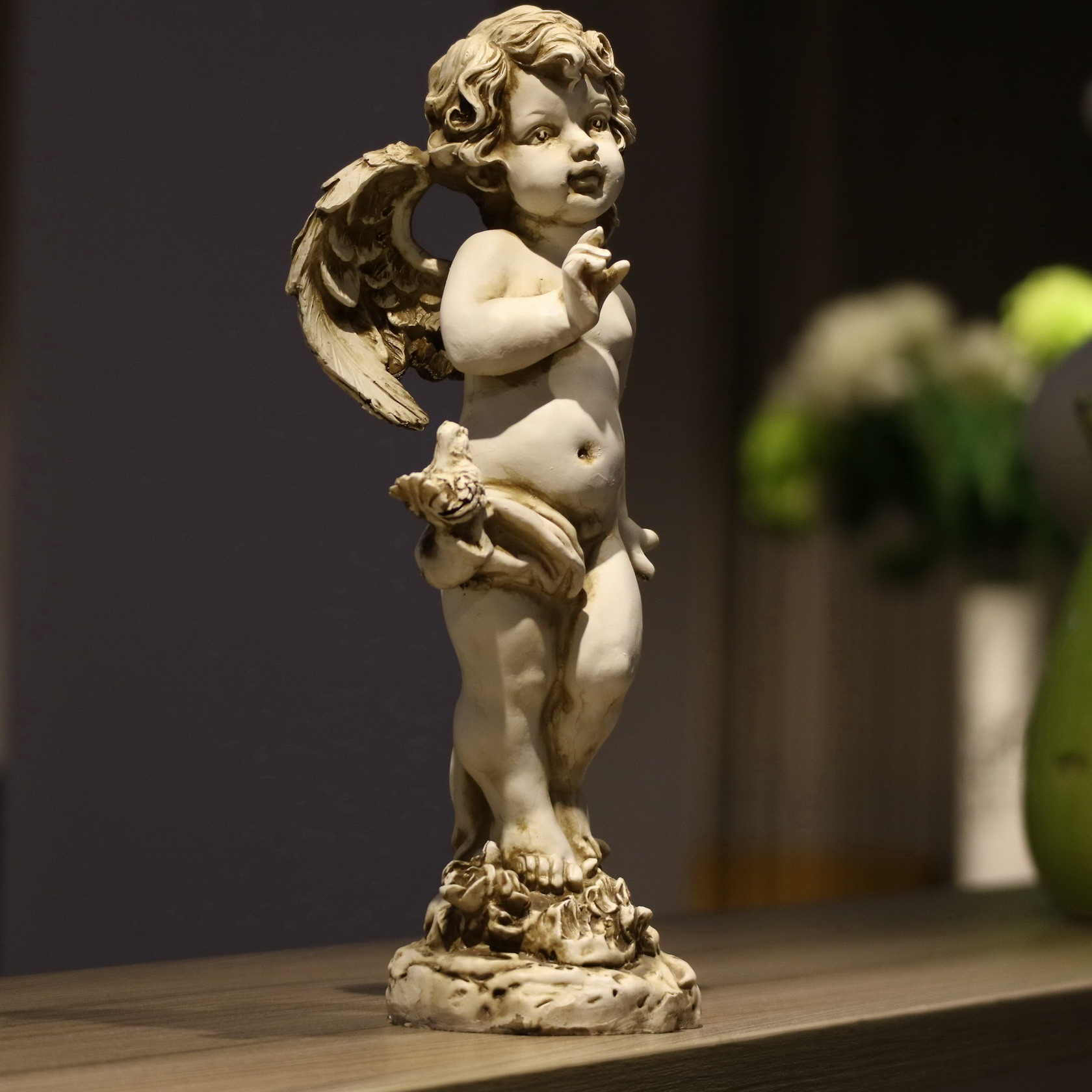 Retro Reçine Melek Heykelcik 2 - Resin Art Wedding Gift incelemesi ve fiyatı