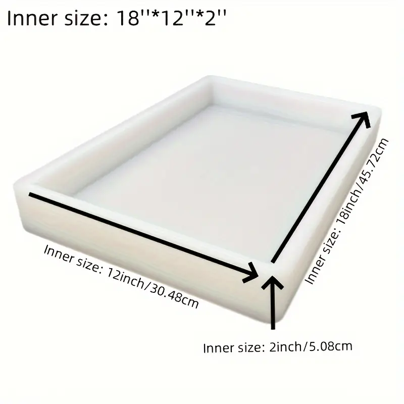 18*12*2 inç Büyük Silikon Kalı - Resin Art Work incelemesi ve fiyatı