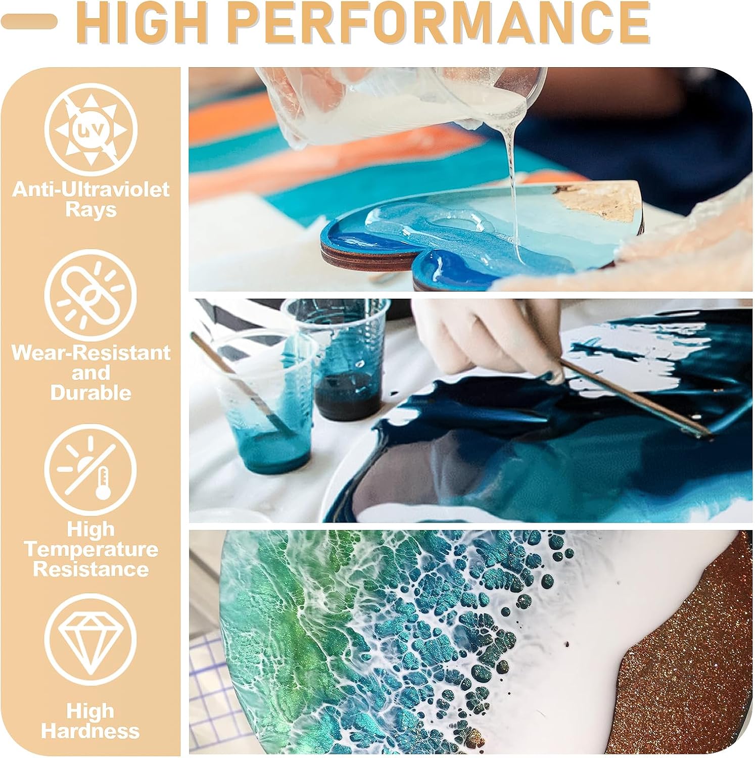 17.6oz/33.8oz AB Reçine Epoksi - Resin Art Table Top incelemesi ve fiyatı
