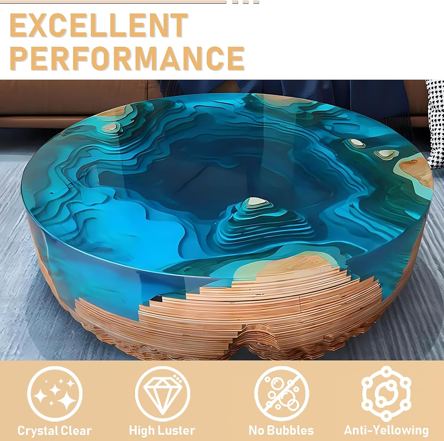 17.6oz/33.8oz AB Reçine Epoksi - Resin Art Table Top incelemesi ve fiyatı