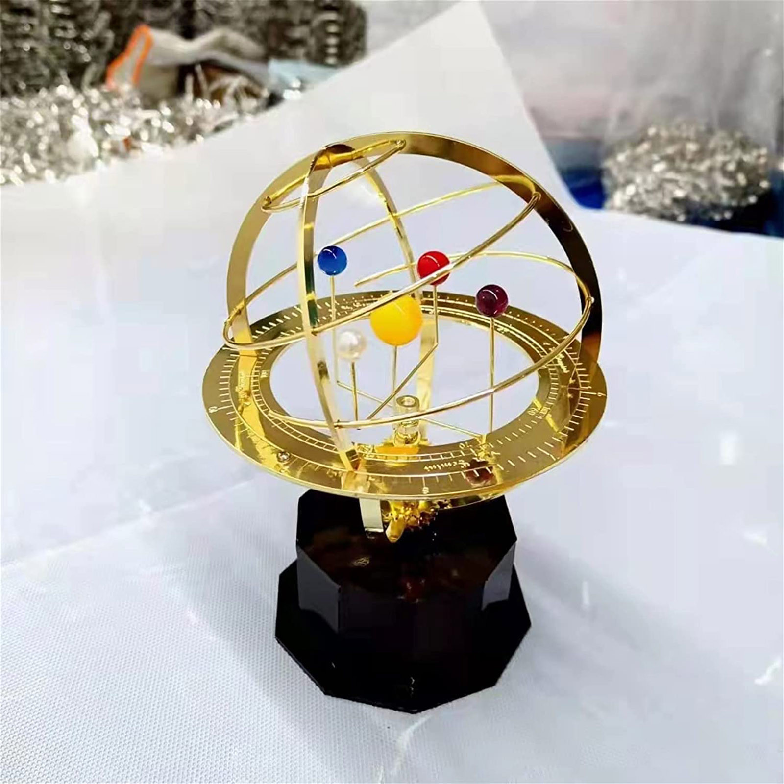 Dönen Güneş Sistemi Metal Süsü - Resin Art Table Top incelemesi ve fiyatı