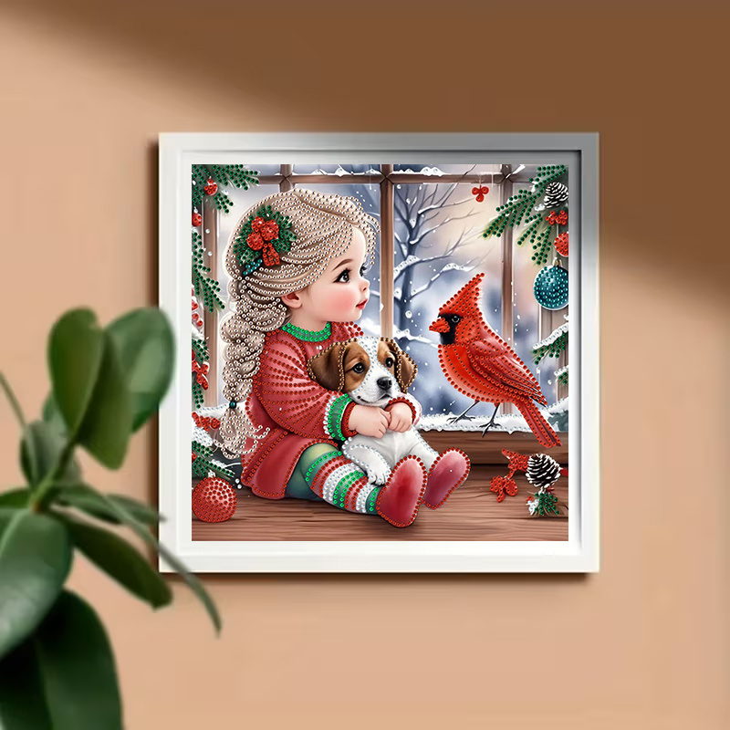 Kış Kızı ve Köpek Elmas Boyama - Resin Art Work incelemesi ve fiyatı