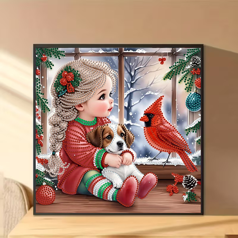 Kış Kızı ve Köpek Elmas Boyama - Resin Art Work incelemesi ve fiyatı