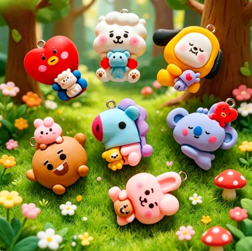 7 adet BT21 Reçine Karikatür F - Resin Art Engagement incelemesi ve fiyatı