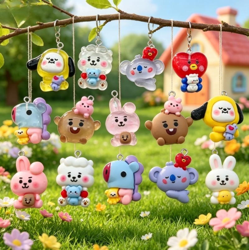 7 adet BT21 Reçine Karikatür F - Resin Art Engagement incelemesi ve fiyatı