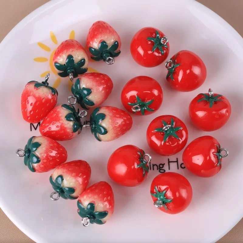 10 adet gerçekçi 3D çilek doma - Resin Art Bracelet incelemesi ve fiyatı