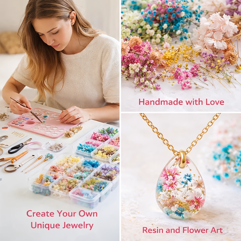 10 Kutu Karışık Kurutulmuş Çiç - Resin Art Wedding Gift incelemesi ve fiyatı