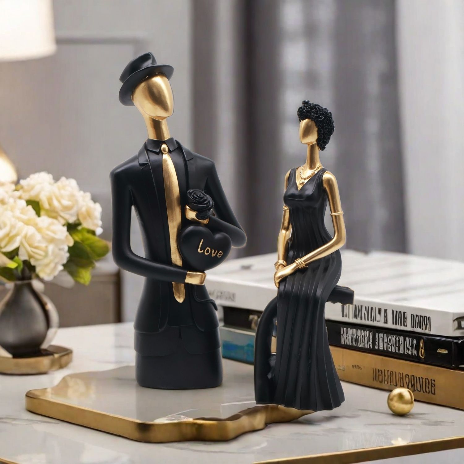 Dekor Reçine Heykel İskandinav - Resin Art Wedding Gift incelemesi ve fiyatı