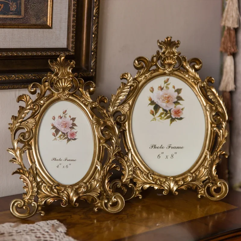 Retro Altın Oval Reçine Fotoğr - Resin Art Wedding Gift incelemesi ve fiyatı