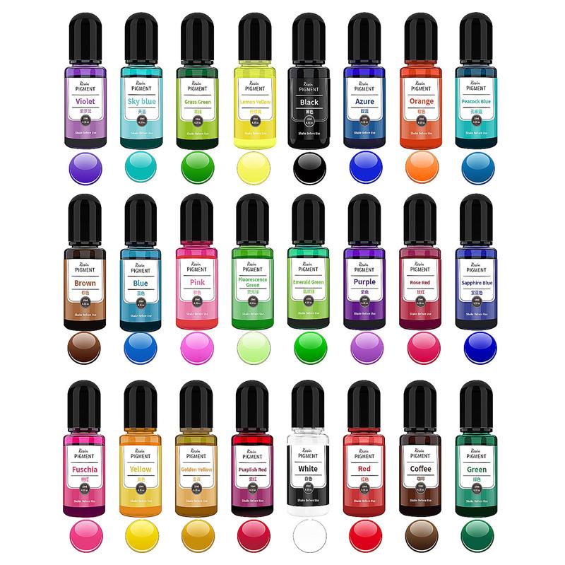 24 Renk 10ml/Şişe Epoksi Reçin - Resin Art Alcohol Ink incelemesi ve fiyatı