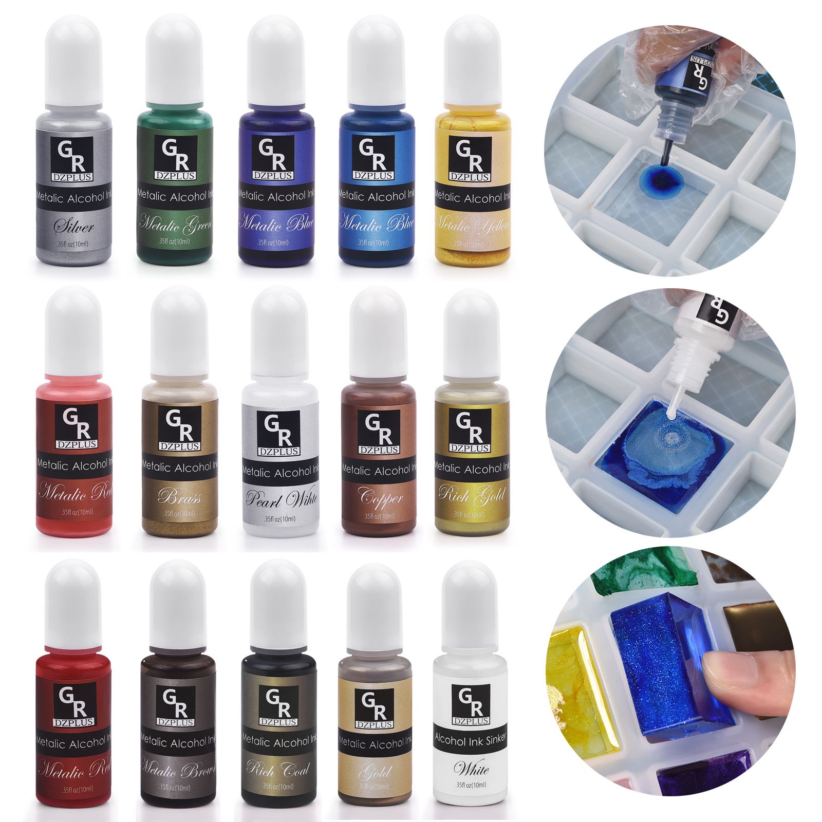 1 takım Reçine Pigment Kiti Sa - Resin Art Alcohol Ink incelemesi ve fiyatı