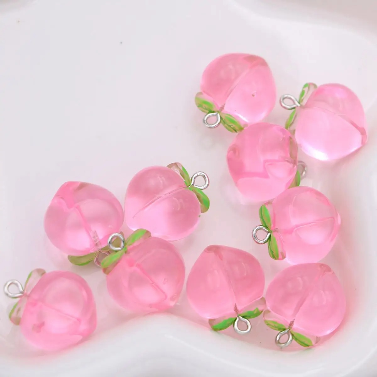 10 Adet Mini 3D Pembe Şeftali  - Resin Art Bracelet incelemesi ve fiyatı