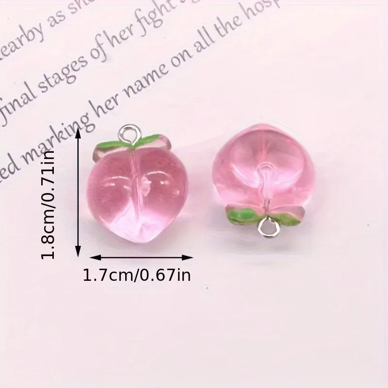 10 Adet Mini 3D Pembe Şeftali  - Resin Art Bracelet incelemesi ve fiyatı