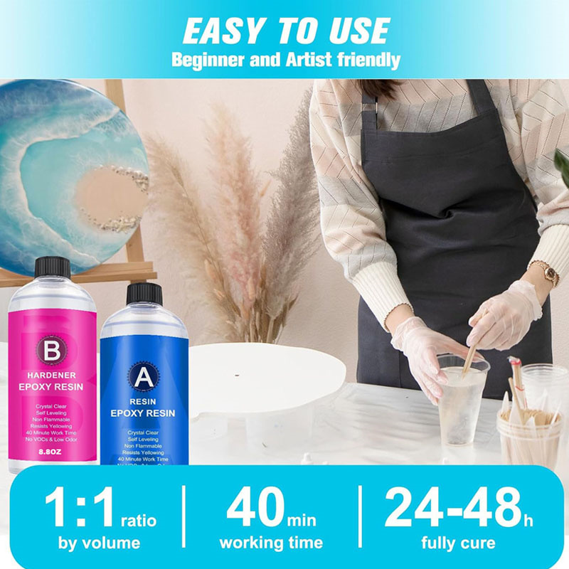 17.6 oz/10.4 oz Şeffaf Epoksi  - Resin Art Table Top incelemesi ve fiyatı