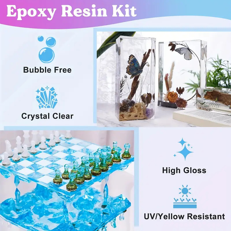 17.6 oz/10.4 oz Şeffaf Epoksi  - Resin Art Table Top incelemesi ve fiyatı